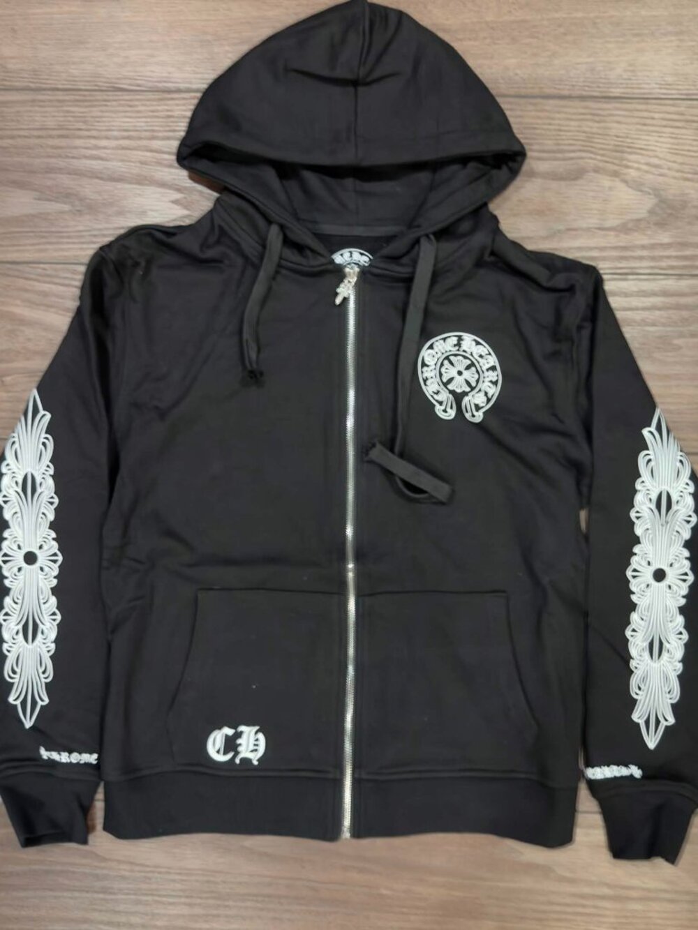 Chrome hearts zip up hoodie